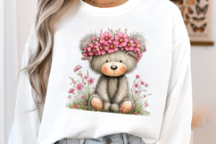 Spring Teddy Bear Clipart Product Image 3