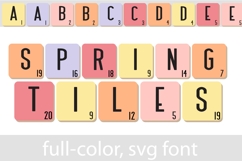 Spring Tiles Color Font Product Image 1