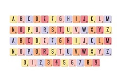 Spring Tiles Color Font Product Image 3