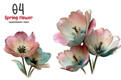 Spring Tulip Flower Clipart Product Image 1