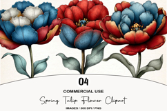 Spring Tulip Flower Clipart Product Image 1