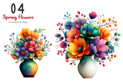 Spring Vase Of Flowers Clipart Product Image 1