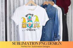 Spring vibes Sublimation - Spring Gnome Sublimation Design Product Image 1