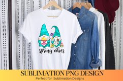 Spring vibes Sublimation - Spring Gnome Sublimation Design Product Image 1