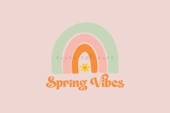 spring vibes rainbow png svg vectors with transparent background high resolution for cricut silhouette and sublimation machine