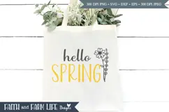 Hello Spring Wildflower SVG, PNG, JPEG Product Image 5