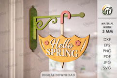 3D Spring Wall Hangers Bundle Laser Cut. Spring Sign SVG Product Image 2