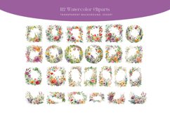Spring Watercolor Floral Clipart Bouquet Product Image 3