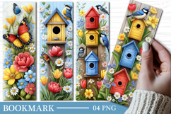 Spring Welcome Birds Bookmark Design Product Image 1