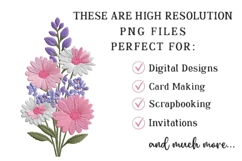 Spring Wildflower Bouquet Floral Clipart Product Image 2