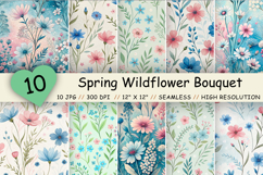 seamless spring wildflower, soft blue florals, pink floral design, spring bouquet pattern, seamless soft tones, wildflower pink design, floral bouquet pattern, spring blue tones, seamless pink wildflower, soft floral design, seamless spring floral bouquet