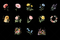 Spring wildflower clipart, Watercolor floral designs, Sublimation wildflower bundle, Wildflower bloom clipart, Spring nature illustrations, Pastel floral designs, Floral sublimation clipart, Wildflower art pack, Spring floral clipart, Watercolor wildflowe