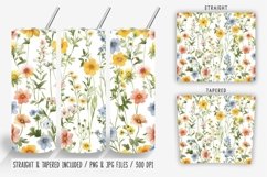 Spring Wildflowers Florals Tumbler Wrap