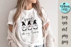 Spring with my gnomies svg, Spring svg Product Image 1