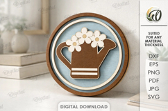 3D Spring Decors Bundle Laser Cut. Home Decor SVG Product Image 2