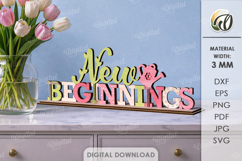 Spring Word Stands Bundle Laser Cut. Stand Decor SVG Product Image 10