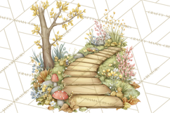 Woodland Spring Creatures PNG, Cute Forest Animals Waking Up Product Image 2