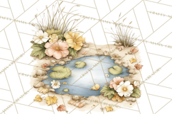 Woodland Spring Creatures PNG, Cute Forest Animals Waking Up Product Image 3