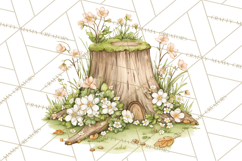 Woodland Spring Creatures PNG, Cute Forest Animals Waking Up Product Image 2