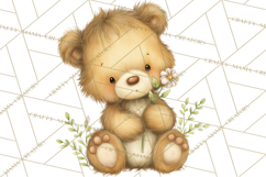 Woodland Spring Creatures PNG, Cute Forest Animals Waking Up Product Image 3