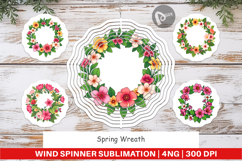 Wind Spinner Spring Wreath Product Image 1