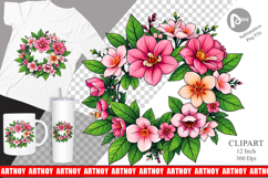 Spring Wreath Clipart Product Image 1