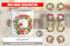 Mug Wrap Spring Wreath Product Image 1