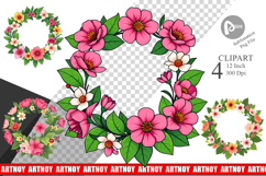 Spring Wreath Clipart Product Image 1