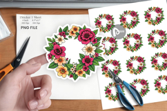 Spring Wreath Sticker Product Image 1