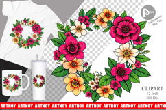 Spring Wreath Clipart Product Image 1