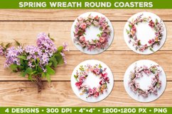 Spring Wreath Sublimation Round Coaster Bundle Product Image 12