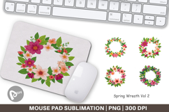 Mouse Pad Spring Wreath Product Image 1