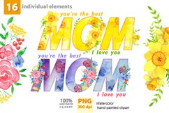 Mother's day watercolor clipart mom png watercolor mom png Product Image 1