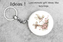 Watercolor Cross and Dove Clipart PNG Christian Easter Art Product Image 5