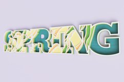Floral "Spring" Sign Laser Cut File | Floral Sign SVG Product Image 5