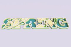 Floral "Spring" Sign Laser Cut File | Floral Sign SVG Product Image 2