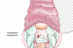 Mom and daughter, Dwarf digital clipart png, Mother's Day, c Product Image 4