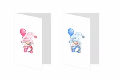 Clipart Watercolor Gnomes Newborn PNG Product Image 2