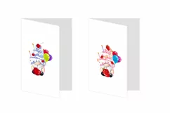 Clipart Watercolor Sweet Dwarfs Birthday PNG Product Image 2