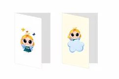 Cute angel png cute commercial illustration watercolor angel Product Image 2