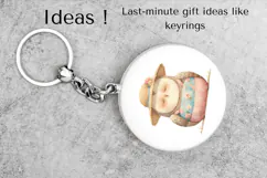 Adorable Sleepy Owl Clipart PNG Rustic Farmhouse Decor Product Image 5