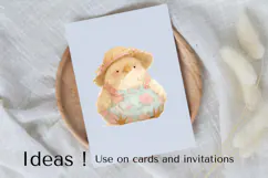 Adorable Baby Chick Clipart PNG Farmhouse Spring Decor Product Image 3