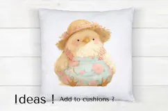 Adorable Baby Chick Clipart PNG Farmhouse Spring Decor Product Image 4