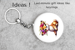 Cute Deer Clipart Baby Fawn with Floral Crown PNG Product Image 5