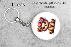 Cute Bear with Floral Crown PNG for Spring Crafts &amp; Cards Product Image 5