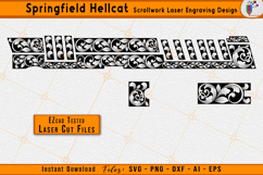 Springfield Hellcat Scrollwork Gun Engraving Design File Product Image 2