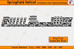 Springfield Hellcat Scrollwork Gun Engraving Design File Product Image 3