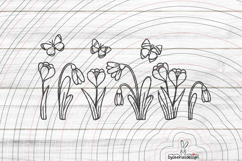 Spring Flowers Cutting file SVG DXF Product Image 1