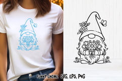 Spring cute gnome SVG | Gnome SVG | Spring clipart PNG Product Image 1