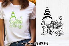 Spring cute gnome SVG | Gnome SVG | Spring clipart PNG Product Image 1